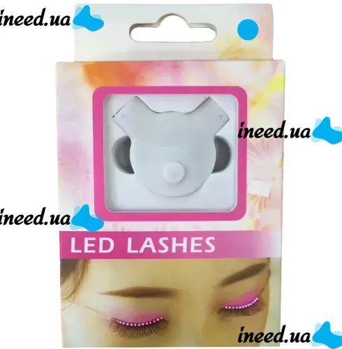 Накладные светодиодные накладки для подсветки ресниц LED RGB Lashes подсветка глаз, Светящиеся ресницы для фотосессии и вечеринок от батарейки