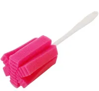 Универсальная губка с длинной ручкой Sponge Cleaning Remiling для мытья бутылок и высоких стаканов, Кухонная убчатая щетка для чистки посуды