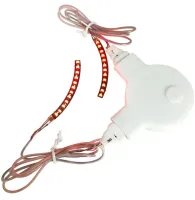 Накладные светодиодные накладки для подсветки ресниц LED RGB Lashes подсветка глаз, Светящиеся ресницы для фотосессии и вечеринок от батарейки