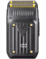Мужская беспроводная электробритва шейвер VGR V-363 для бороды и усов, Аккумуляторная бритва триммер для сухого и влажного бритья V363 от USB Черная