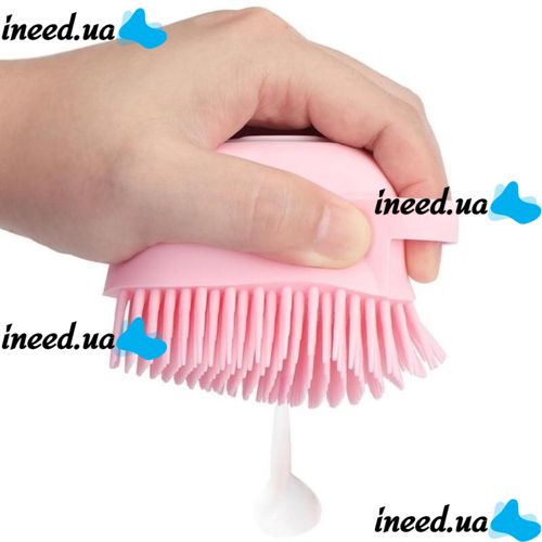 Silicone Massage Bath Brush with Dispenser, Universal Washcloth for Massage and Bathing with Soap Tank