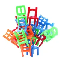 Настольная развивающая игра Chair Stacking Стулья балансиры 36 стульев, Игра башня дженга Балансирующие стулья для развития мелкой моторики от 6 лет