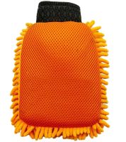 Двухсторонняя рукавичка перчатка Microfibre Super Mitt SB-8605 для мытья машины и уборки пыли, Униврсальная варежка из микрофибры для чистки авто
