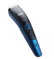 Беспроводная аккумуляторная машинка VGR V-052 Blue для стрижки волос и бороды с насадкой, Аккумуляторный триммер бритва для ухода за бородой 5W Синий