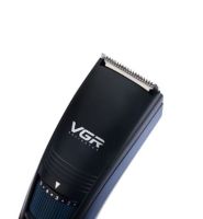 Беспроводная аккумуляторная машинка VGR V-052 Blue для стрижки волос и бороды с насадкой, Аккумуляторный триммер бритва для ухода за бородой 5W Синий
