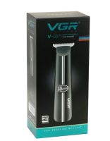Беспроводная аккумуляторная машинка VGR V-007 для стрижки волос, бороды и усов 4 насадки, Аккумуляторный мужской окантовочный USB триммер 5W V 007