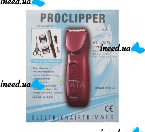 Беспроводная машинка для стрижки Proclipper RC-2000 профессиональная аккумуляторная машинка для стрижки RC2000 Irit IR-3351