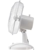 Настольный вентилятор Domotec MS-1625 White Fan 3 режима диаметр 30 см, Комнатный компактный электровентилятор Домотек MS1625 30 Вт от сети Белый