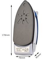 Folding Hand Iron Soarin SR-258B 700W with Steaming Function 3 Modes, Steam Generator Steamer with Folding Handle AND-31-30 White with blue