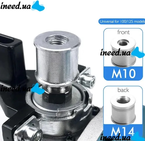 Ленточная шлифовальная насадка адаптер RUOKTOOL FT-140 M10 M14 на болгарку ушм 100мм/115мм/125мм, Гриндер для полировки дерева металла с 2 лентами