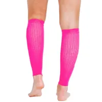 Поддерживающие компрессионные гетры Copper Fit Calf Compression Sleeves, Облегающие гольфы с фиксацией икр, Бандаж для поддержки голени Розовые
