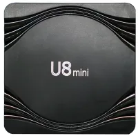 Смарт приставка Smart TV Box U8 Mini 4Gb/32GB Android с пультом, ТВ медиаплеер 4K Андроид со встроенным Wi-Fi модулем для телевизора Черная