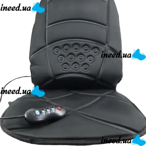 Массажная накидка с подогревом Massage Cushion HL-889B для сидения в автомобиле, Чехол с массажером для кресла LY-408 от сети и прикуривателя