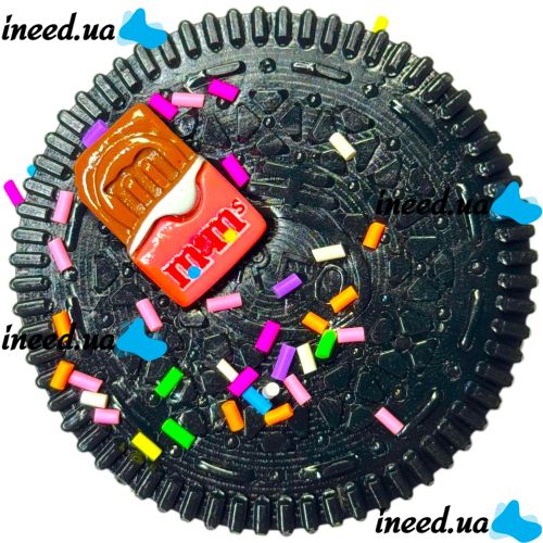 Силиконовая игрушка антистресс сквиш Печенье Oreo Pinch Family 10,5 см с ворсинками для рук Детская мялка в виде печенья Таба Орео Squishy для детей