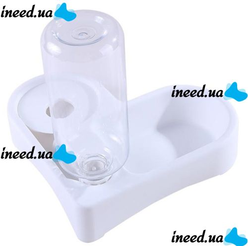 Автоматическая кормушка для собак и кошек Automatic Pet Feeder Bowl LY-622 с автоматической поилкой для животных, миска поилка 2в1 для корма и воды