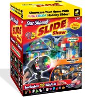 Новогодний уличный лазерный проектор Star Slide Show с съемными картриджами для улицы и дома Новогодняя уличная лазерная подсветка 12 слайдов