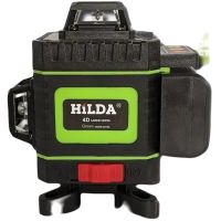 Лазерный 4D 16-линейный зеленый нивелир Hilda DG-147 для измерения пересечения, Самовыравнивающийся уровень 16 лучей на 360 с индикатором заряда