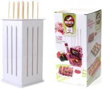 Приспособление для быстрого нанизывания шашлыка Brochette Express бамбуковые шпажки 11*11, палочки для шашлыка, форма для нарезки мяса, шашлычница