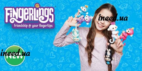 Interactive Hand Monkey Fingerlings Monkey, Novelty Hand Monkey Baby Monkey