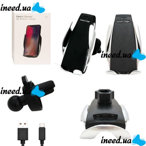 Universal Car Sensor Holder with Wireless Charging Penguin Smart Sensor S5, Car Charging Holder for Phone in Car