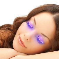 Накладные светодиодные накладки для подсветки ресниц LED RGB Lashes подсветка глаз, Светящиеся ресницы для фотосессии и вечеринок от батарейки