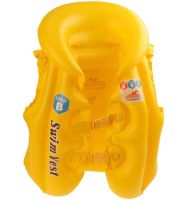 Детский надувной жилет Swim Vest BT-IG-0005 спасательный для плавания с подголовником от 3 до 14 лет, Надувная защитная жилетка S, M, L для детей