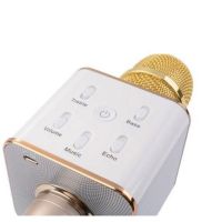 Беспроводной микрофон караоке bluetooth Q7 Gold Золотой