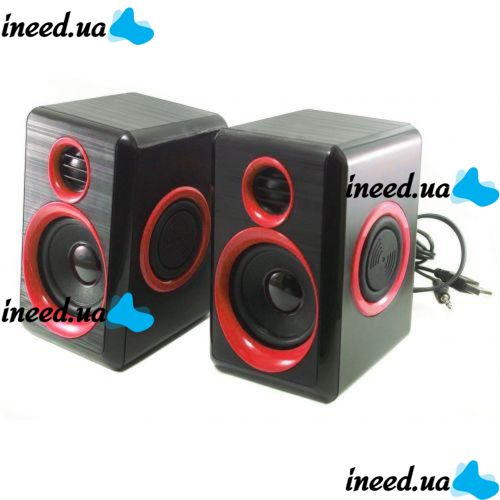 Колонки для ПК компьютера F&T FT-165 Black, Red