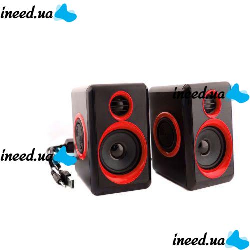 Колонки для ПК компьютера F&T FT-165 Black, Red