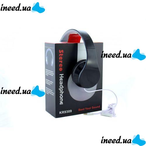 Накладные наушники гарнитура MS 32 KR9309 Black SH32