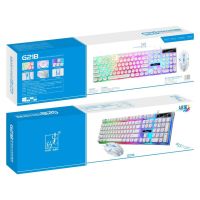 Игровой набор Gaming ZGB G21B проводная игровая клавиатура и мышь для ПК с RGB светодиодной подсветкой, Компьютерный комплект мышка и клавиатура