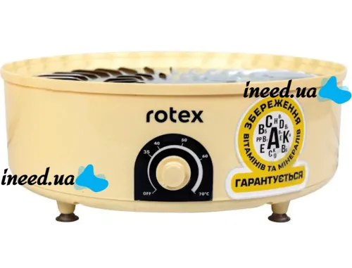 Электрическая сушилка ROTEX RD660-Y на 5 отсеков для сушки овощей и фруктов с терморегулятором 520W, Электросушилка дегидратор 20л для продуктов
