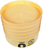 Электрическая сушилка ROTEX RD660-Y на 5 отсеков для сушки овощей и фруктов с терморегулятором 520W, Электросушилка дегидратор 20л для продуктов