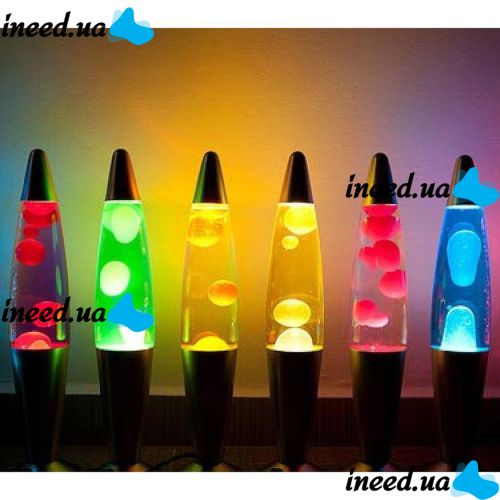 Светильник, ночник Лава лампа с парафином Magma Lamp высота 34см, Green, Yellow, Red, Blue