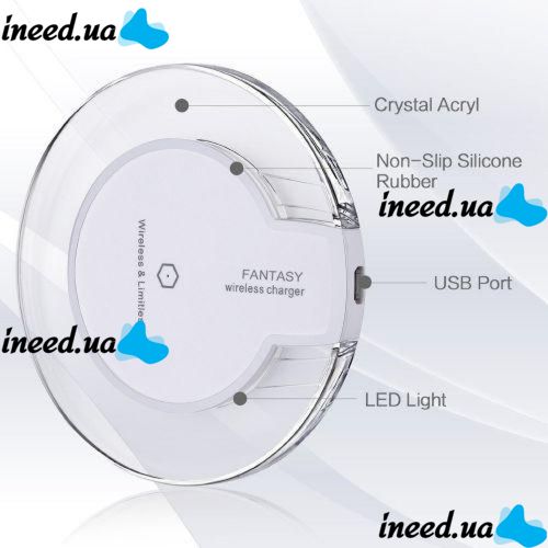 Qi передатчик беспроводная зарядка для телефона Fantasy Wireless Charge K9 White