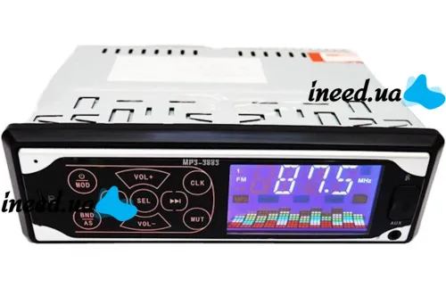 Автомобильная магнитола ISO Pioneer MP3-3883 автомагнитола с сенсорными кнопками