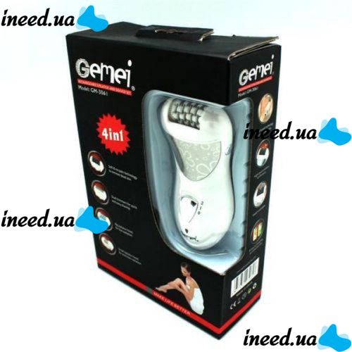 Эпилятор Gemei GM-3061 4 в 1 с бритвенной насадкой