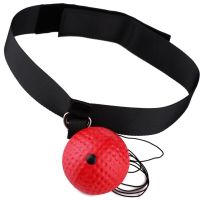 Боксерский мяч Boxing Reflex Ball Muay Thai на резинке для тренировки реакции, Повязка на голову с мячом для упражнений отработки ударов для бокса