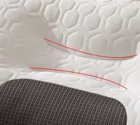 Orthopedic Rectangular Pillow Casual MemoFoam Pillow PD-001 for sleep with memory effect, Anatomical Pillow 63x37 cm for back and neck Beige