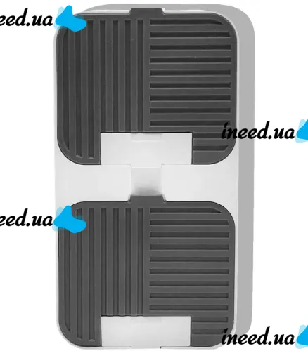Настенный органайзер для мыла Flip Lid Drain Soap Box на 2 отсека с откидными крышками, Двойная навесная мыльница со сливом на стену в ванную