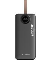Портативное зарядное устройство Power Bank Lenyes PX387D 30000mAh 22.5W с LED дисплеем Внешний аккумулятор повербанк USB TYPE-C для зарядки телефона