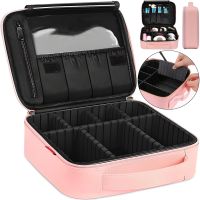 Органайзер для хранения косметики Niceland Beauty box MAG-590 с ручкой для переноски, Дорожная водонепроницаемая косметичка, бьюти кейс Розовая