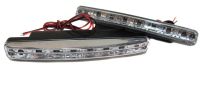 Светодиодные дневные ходовые огни DRL 8 LED 12v ДХО DR-2 030 Универсальные автомобильные светодиодные фары дневного света на 8 диодов 