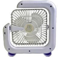 Colorful Desktop Fan WY-308 Cordless Rechargeable RGB Backlit Desktop Fan, Wireless G-Shaped Air Cooler Nightlight by USB
