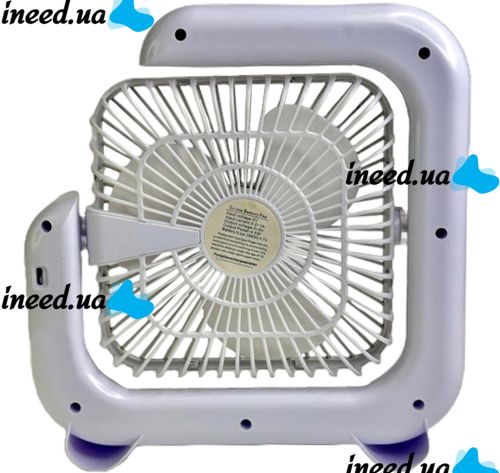 Colorful Desktop Fan WY-308 Cordless Rechargeable RGB Backlit Desktop Fan, Wireless G-Shaped Air Cooler Nightlight by USB