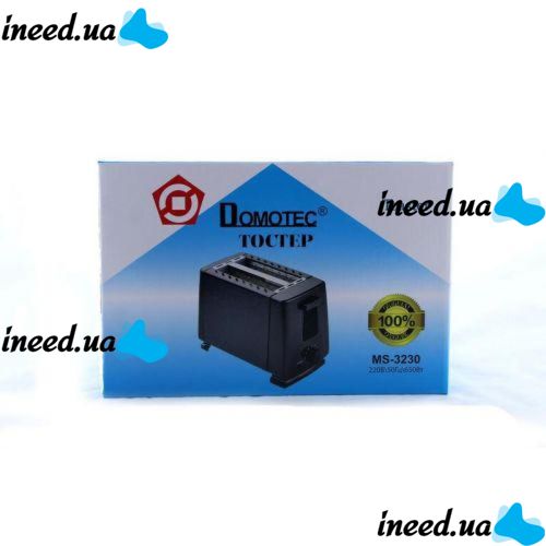 Тостер Domotec MS-3230 650w Black