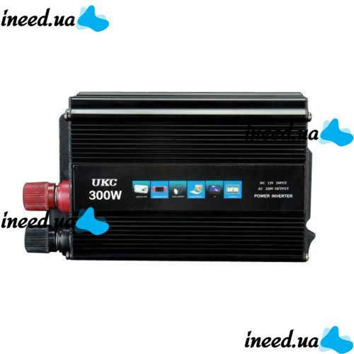 Преобразователь напряжения инвертор 12-220V UKC AC/DC 300W SSK инвертор в коробке
