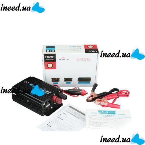 Преобразователь напряжения инвертор 12-220V UKC AC/DC 300W SSK инвертор в коробке