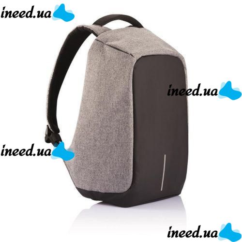 Anti-theft Backpack Bobby XD Design Grey USB with USB Charging Connector travel bag 9009