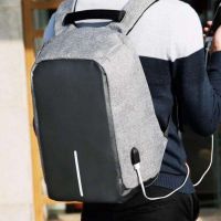 Anti-theft Backpack Bobby XD Design Grey USB with USB Charging Connector travel bag 9009
